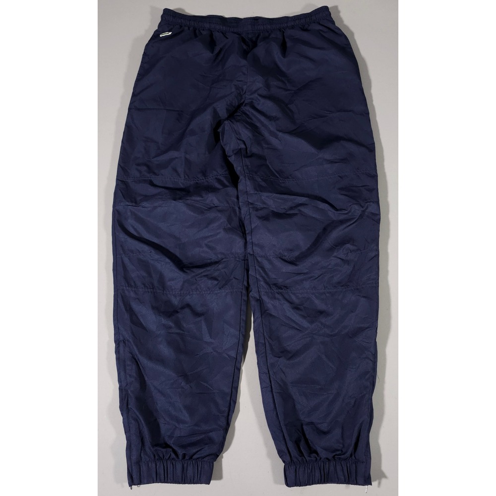 Lacoste Sport Track Pants Mens 5/180 Navy Blue Ripstop Joggers Zipper Cuffs